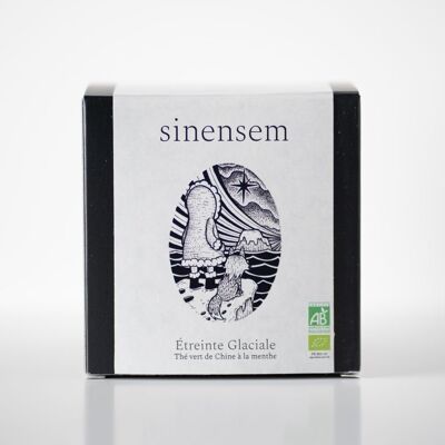 Abrazo Glacial - Té Verde con Menta - Caja de 80g a granel