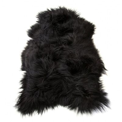 BLACK ICELANDIC SHEEPSKIN - XXL - FRENCH LEATHER 🇫🇷