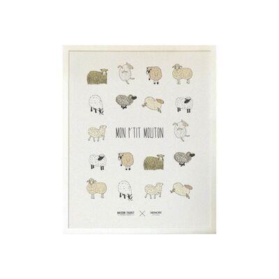Affiche mon p'tit mouton - peausserie française 🇫🇷