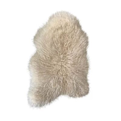 ICELANDIC WHITE CURLY SHEEPSKIN - ECOLOGICAL TANNING - FRENCH LEATHER PRODUCTS 🇫🇷
