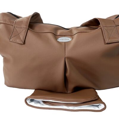 P’tit Chou Diaper bag Cognac