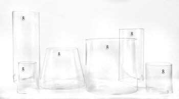 Cylindre ouvert H 47 Ø17cm verre 2