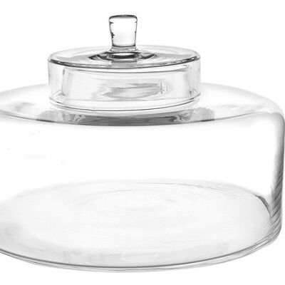 stock jar glass with lid H15 Ø24cm