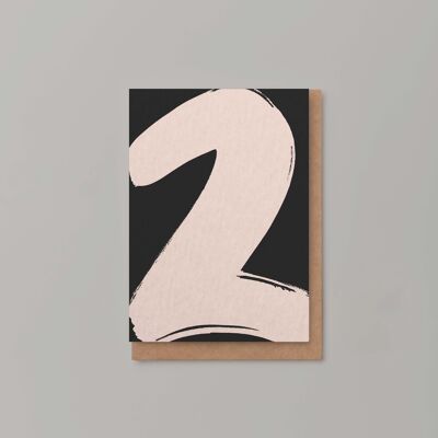 2nd second birthday card