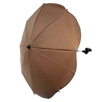 P'tit Chou Regenschirm für Kinderwagen Cognac Leder