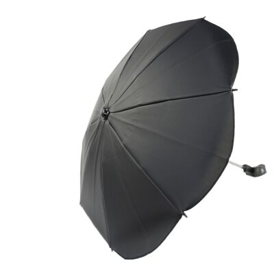 P'tit Chou Regenschirm für Kinderwagen aus schwarzem Leder