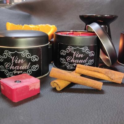 Mulled Wine Candle 175gr - Metal Box with Lid - Soy Wax and Grasse Scent