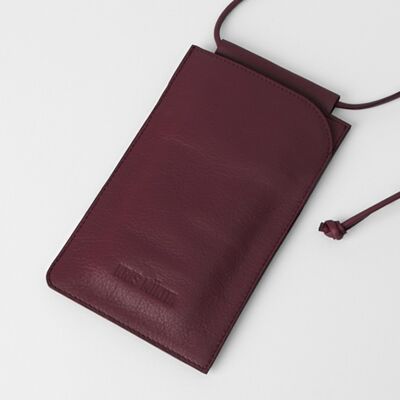 BURGUNDE MOBILE TASCHE