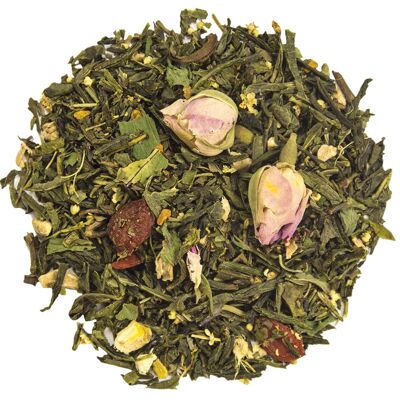 Tè verde alla menta biologico - melograno 100g
