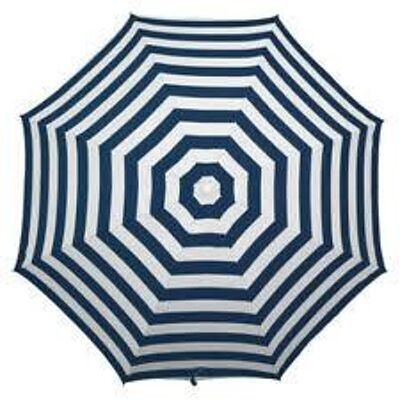 Noosa Beach Umbrellas - Navy Blue and White Stripe