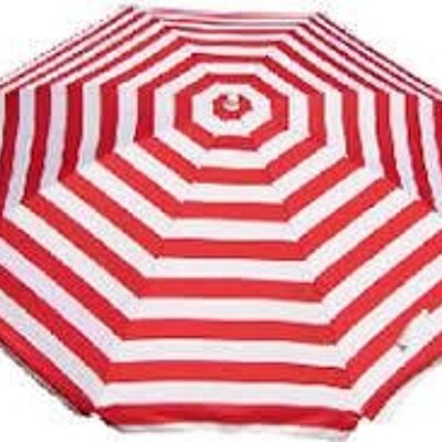 Noosa Beach Umbrellas - Red and White Stripe