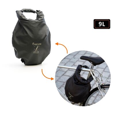 Bolsa de bicicleta impermeable y segura LOXI 9L