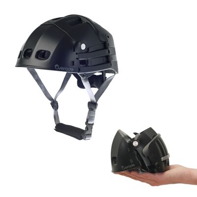 Foldable bicycle and scooter helmet PLIXI FIT black