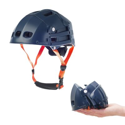 Foldable bike and scooter helmet PLIXI FIT blue