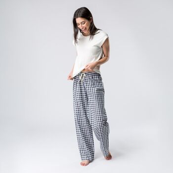 Pyjama en coton biologique Vichy Ink Produit équitable 7