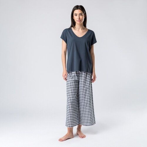 Organic cotton pajama mori tinta vichy