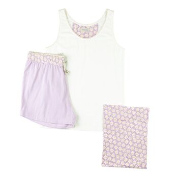 PYJAMA COTON BIO MARGUERITES ZOA MALVA 9