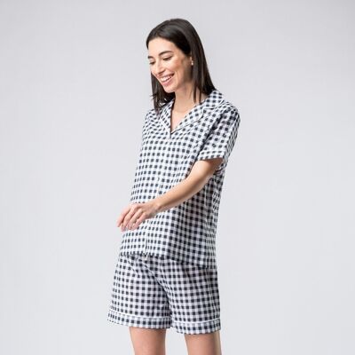 Organic cotton pajama pipin tinta vichy