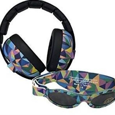 Baby Earmuffs & Sunglasses Combo - Kaleidoscope