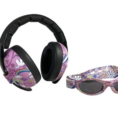 Baby Earmuffs & Sunglasses Combo - Peace