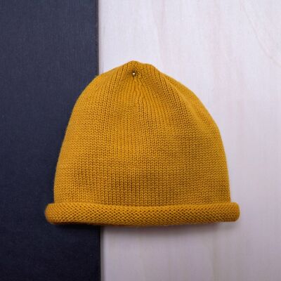 THE WOOLLY HAT - curry - 110/128