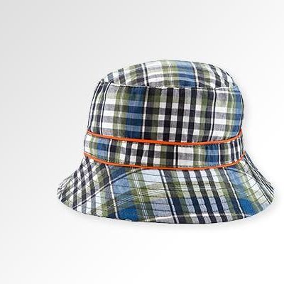 Bubzee Toggle Sun Hats - Toddler 2 - 4 Years - Navy Check
