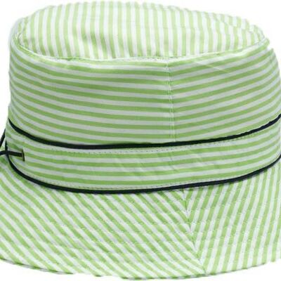Bubzee Toggle Sun Hats - Kidz 4 - 6 Years - Green Stripe