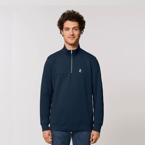 Hybrid 1/4 Zip Midlayer - Navy