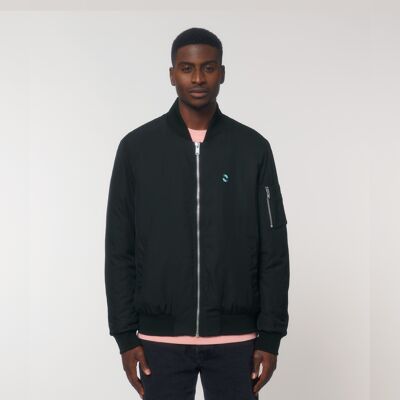 Hybrid Bomber Jacket - Black