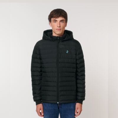 Hybrid Padded Hood Jacket - Black