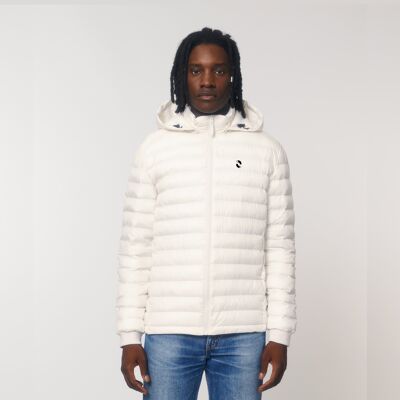 Hybrid Padded Hood Jacket - Off White