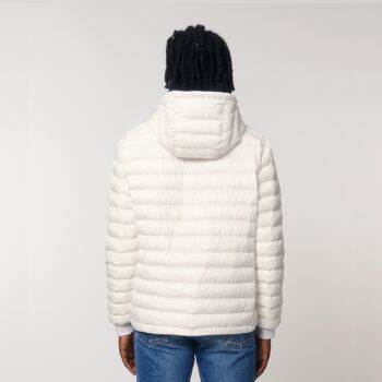 Veste Hybride à Capuche Rembourrée - Blanc Cassé 2