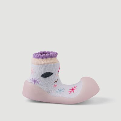 Big Toes Chameleon Unicorn baby shoes in cotton that change color