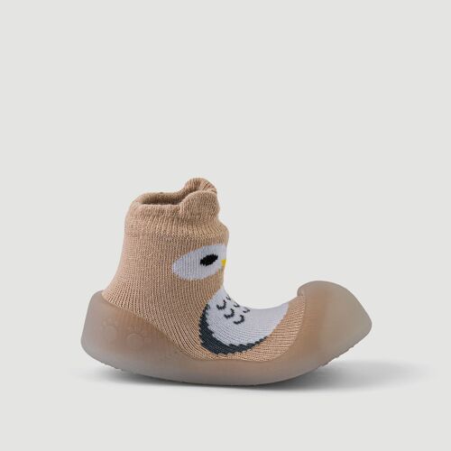 Calzado de bebés Big Toes modelo Chameleon Owl Navy de algodón que cambian de color