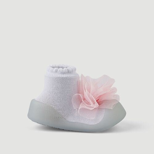 Calzado de bebés Big Toes modelo Chameleon Corsage Pink de algodón que cambian de color