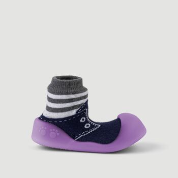 Chaussons bébé Big Toes modèle Chameleon Blue Sneakers en coton qui changent de couleur 2