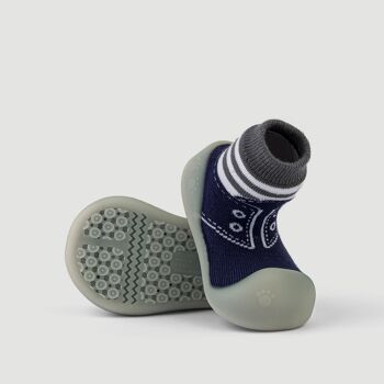 Chaussons bébé Big Toes modèle Chameleon Blue Sneakers en coton qui changent de couleur 6