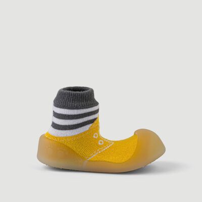 Big Toes Babyschuhe Chameleon Yellow Sneakers Gelbes Modell aus Baumwolle, die die Farbe ändern