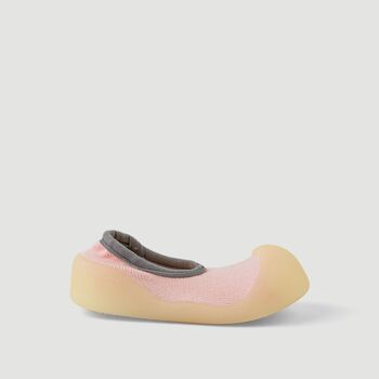 Chaussures bébé Big Toes Chameleon Flat Pink en coton qui changent de couleur 1