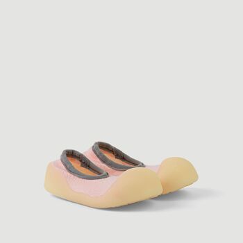 Chaussures bébé Big Toes Chameleon Flat Pink en coton qui changent de couleur 3