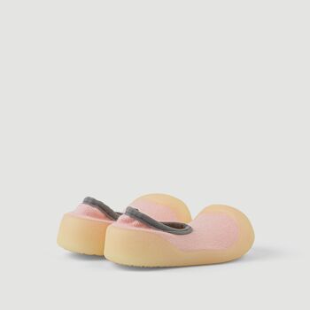 Chaussures bébé Big Toes Chameleon Flat Pink en coton qui changent de couleur 4