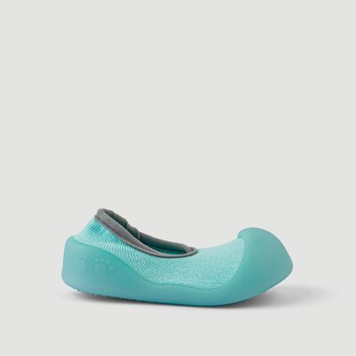 Big Toes Chameleon Flat Sky baby shoes in cotton that change color