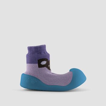 Chaussons bébé Big Toes modèle Souris Caméléon Lilas en coton à couleur changeante 2