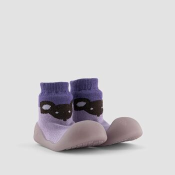 Chaussons bébé Big Toes modèle Souris Caméléon Lilas en coton à couleur changeante 3