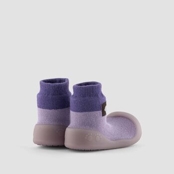 Chaussons bébé Big Toes modèle Souris Caméléon Lilas en coton à couleur changeante 4