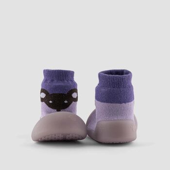 Chaussons bébé Big Toes modèle Souris Caméléon Lilas en coton à couleur changeante 5