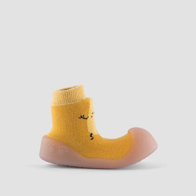 Big Toes Chameleon Yellow Potato baby shoes in cotton that change color