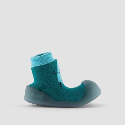 Calzado de bebés Big Toes modelo Chameleon Blue Potato de algodón que cambian de color