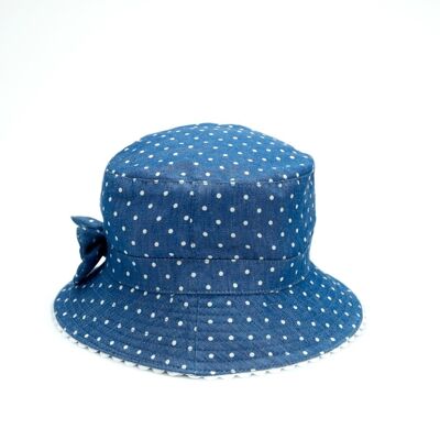 Bubzee Toggle Sun Hats - Toddler 2 - 4 Years - Blue Dot