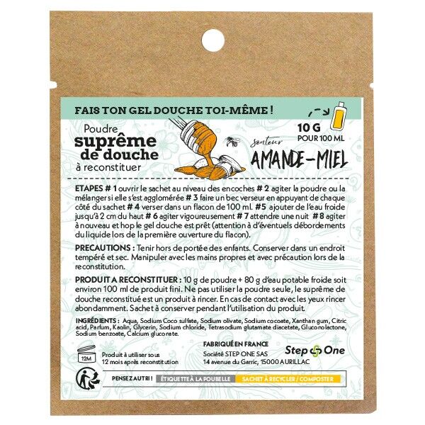 PICCOLA DOSE PER 100 ML / Dose 10 g Doccia Mandorla Miele Suprema